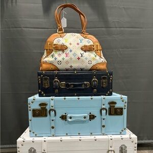 Authentic LOUIS VUITTON Claudia multicolor handbag with certificate